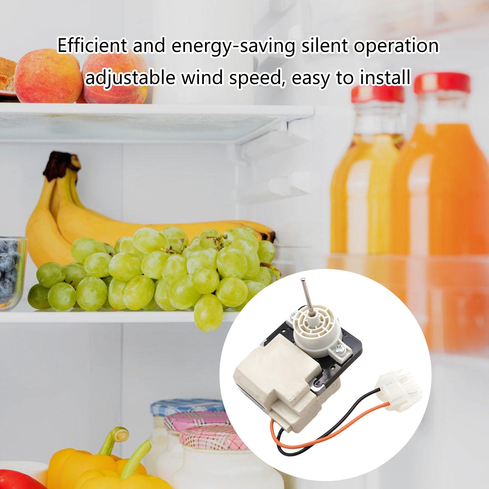 Amazon.co.jp: アップグレード製氷機修理モーター冷蔵庫蒸発器ファン